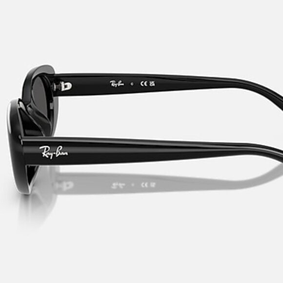 Ray-Ban RB4441D Sunglasses – Polished Black Bio-Based Frame, Dark Grey Lenses - Picture 2 of 3